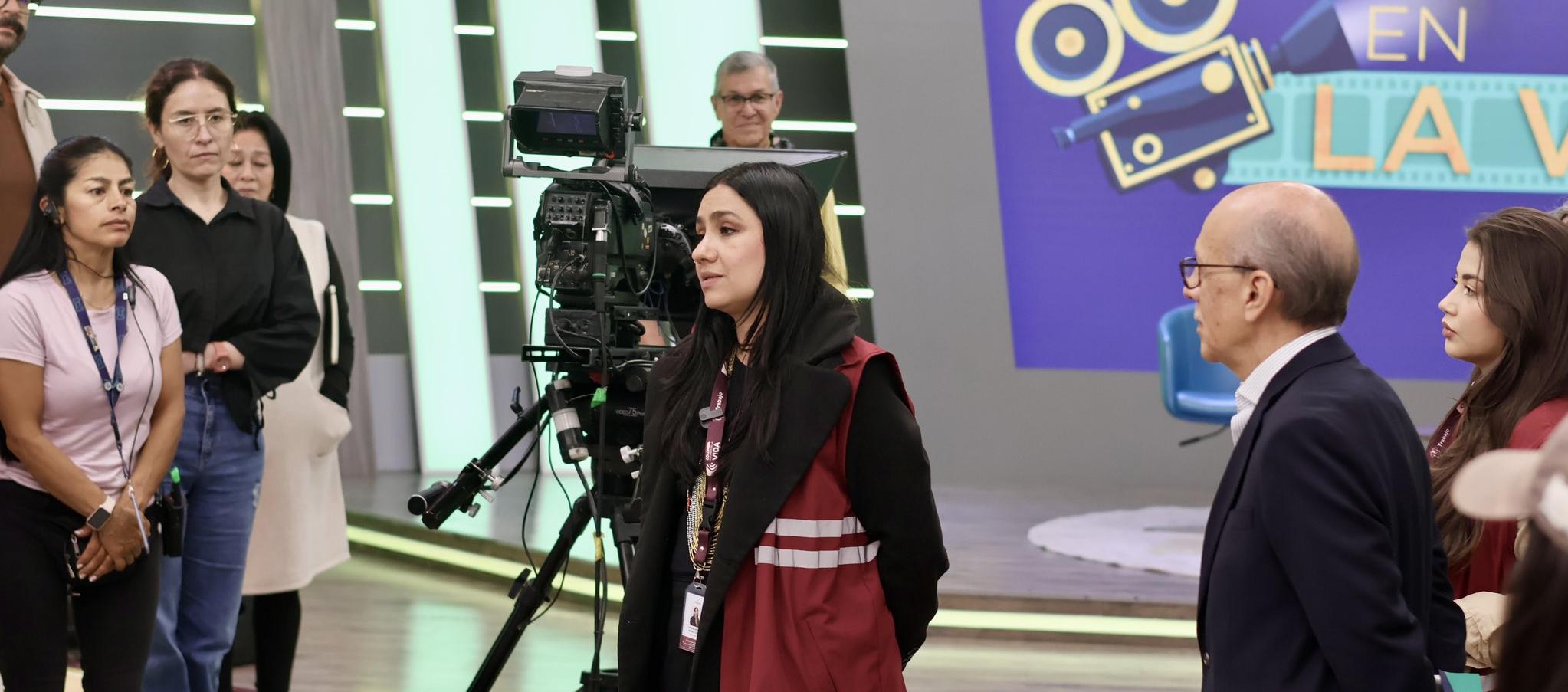 Una de las visitas del Ministerio de Trabajo a un canal de televisión.