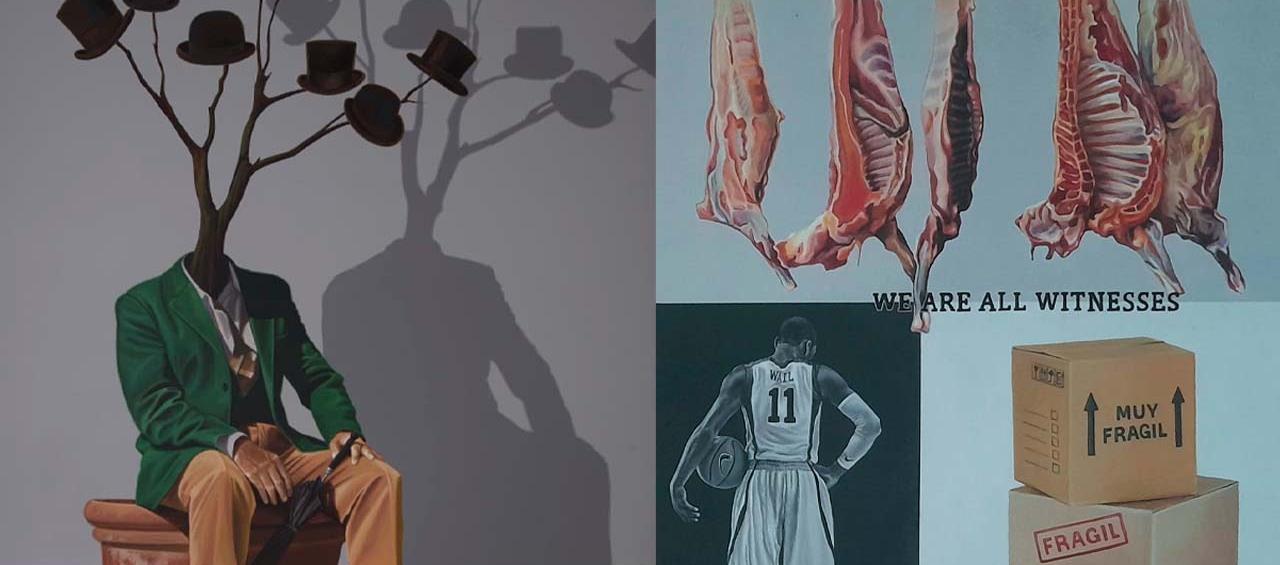 Obras de arte que serán expuestas en el Colombo Americano.