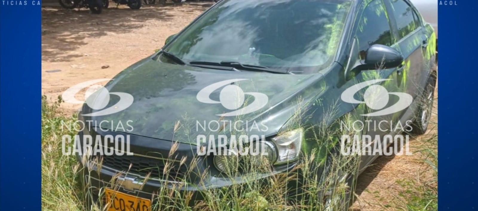 Vehículo en el que fue trasladada Yulixa Toloza.