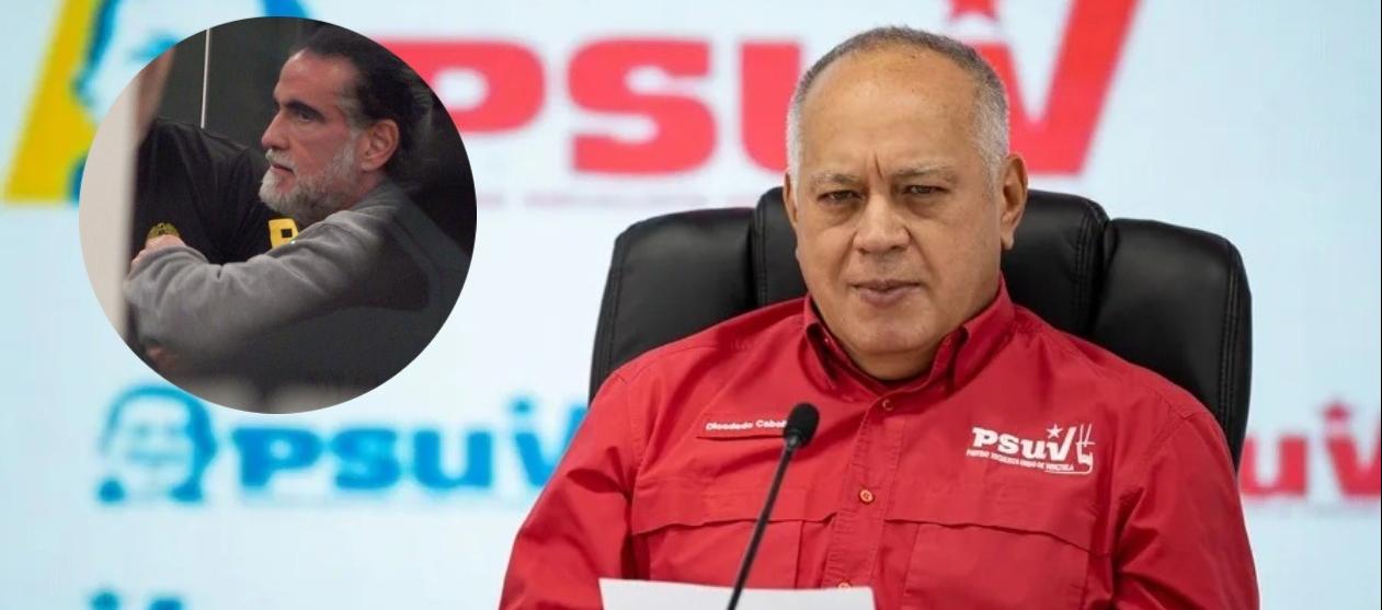 Alex Saab y el ministro de Interior y Justicia de Venezuela, Diosdado Cabello.