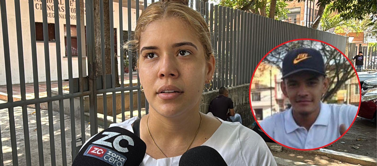 Yeisy Parodi, hermana de Yeiser Luis Parodi, quien fue asesinado en el barrio Ciudadela de Paz. 