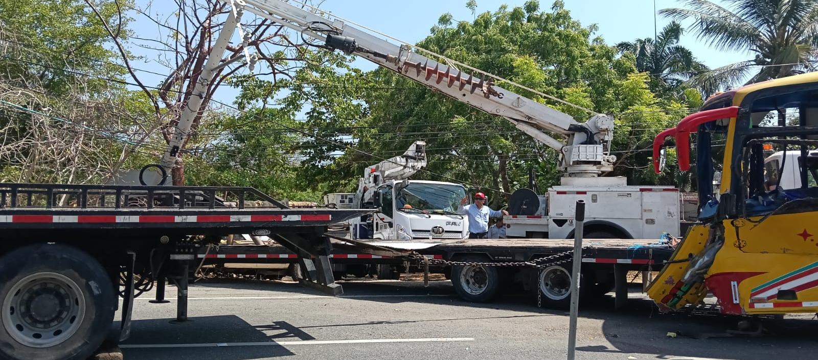 Accidente en la Vía al Mar. 