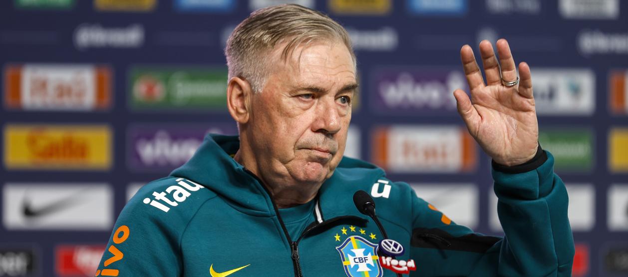 El italiano Carlo Ancelotti, entrenador de la selección brasileña. 