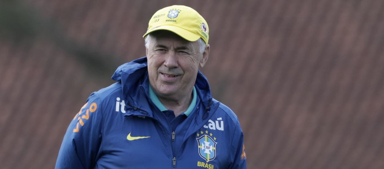 El italiano Carlo Ancelotti, entrenador de la selección brasileña.