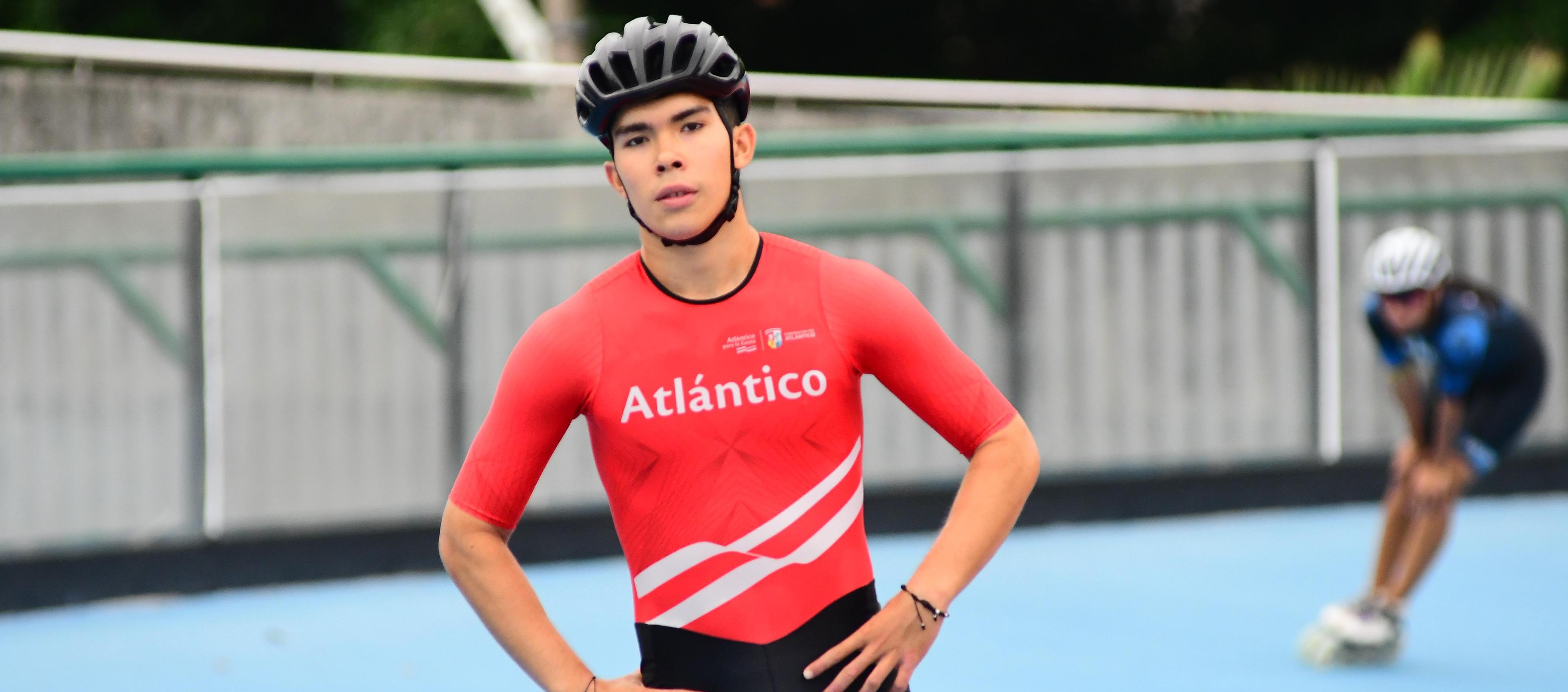 El patinador atlanticense Wílmar Charris.
