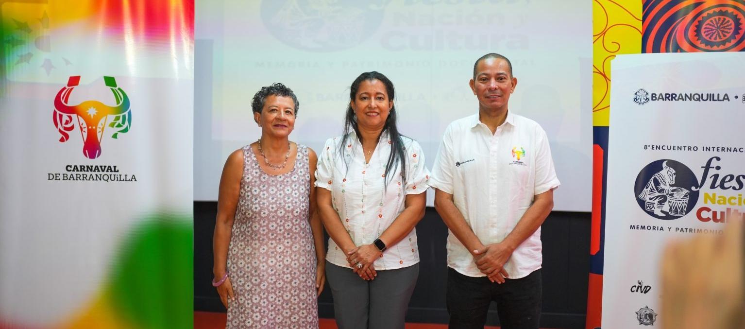 Nubia Flórez, Margarita Monsalve Salas y Juan Ospino. 