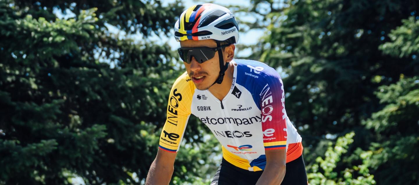 El colombiano Egan Bernal, ciclista del Netcompany Ineos.