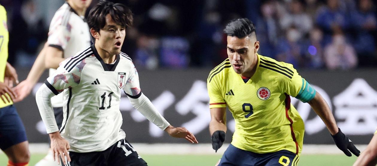 Falcao García en un partido amistoso con la Selección Colombia.