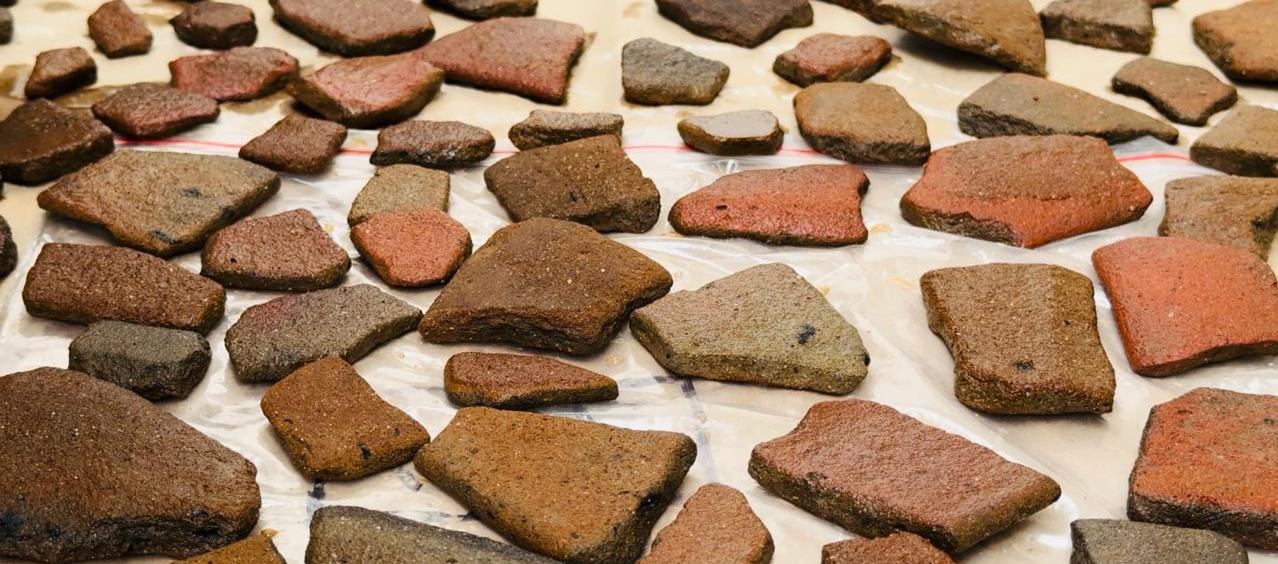 Fragmentos arqueológicos hallados en obras de la pista del aeropuerto Golfo de Morrosquillo. 