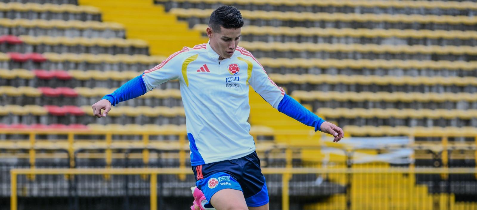 James Rodríguez, capitán de la Seleccion Colombia. 