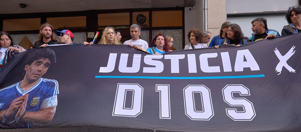 El juicio por la muerte de Maradona se desarrolla en el tribunal de San Isidro.