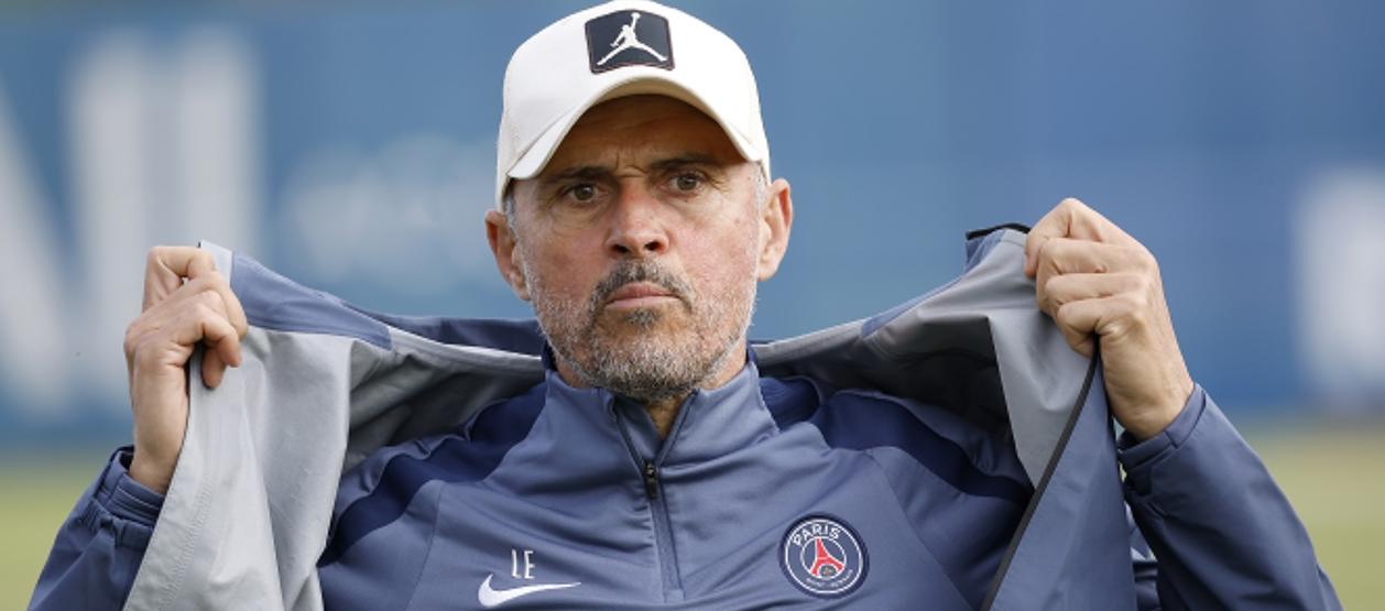El español Luis Enrique, entrenador del París Saint Germain.