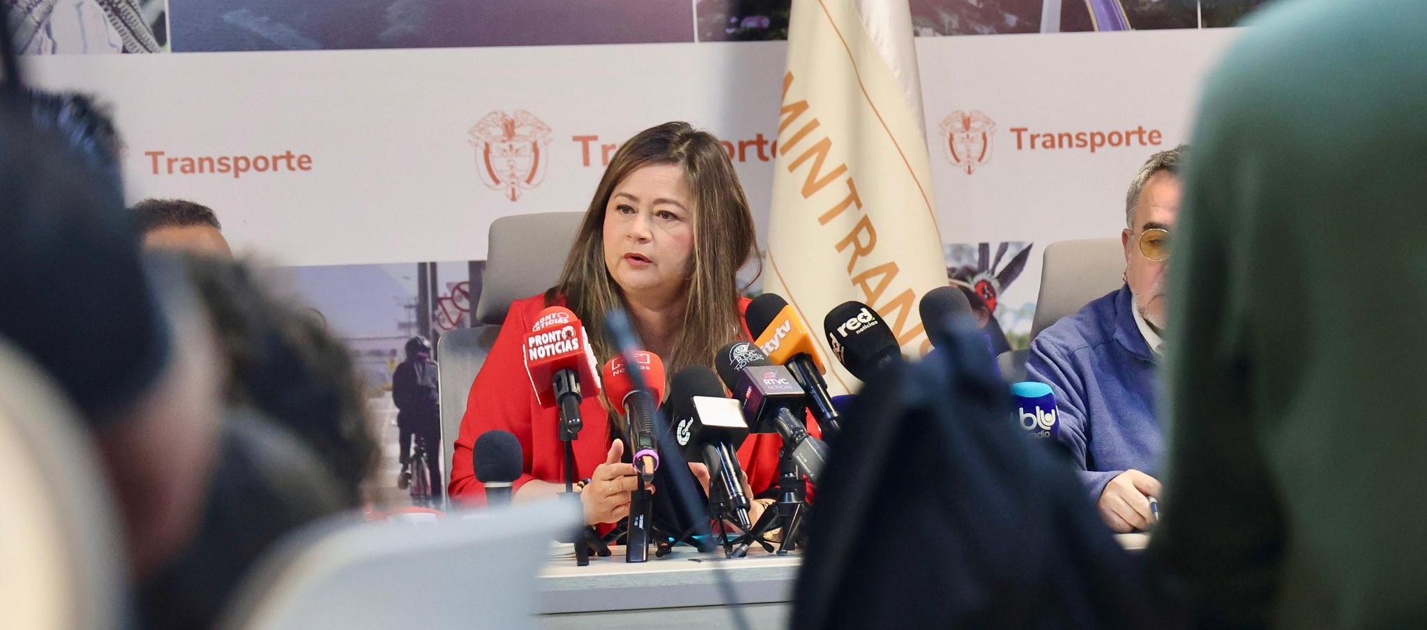 María Fernanda Rojas, ministra de Transporte. 