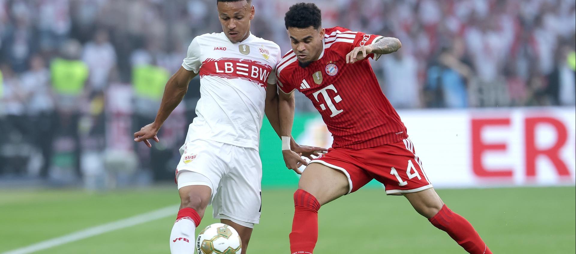 Luis Díaz en una de las jugadas contra Stuttgart.