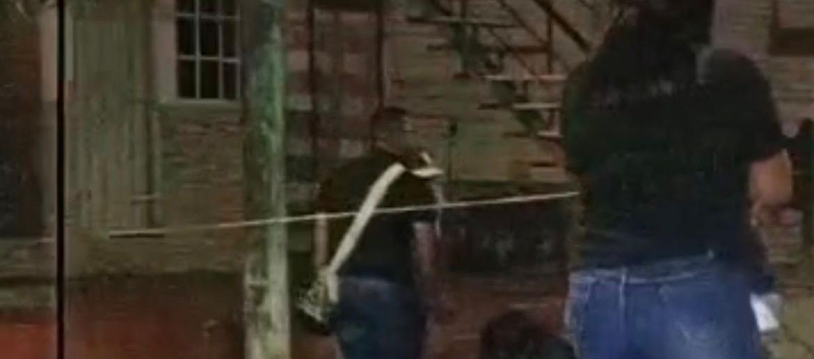 Aspecto de la zona en que ocurrió el crimen.