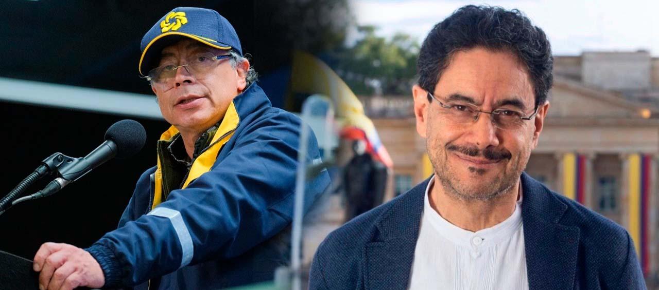 (Izq. a Der.) Gustavo Petro e Iván Cepeda.