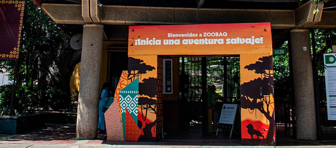 Fachada del Zoológico de Barranquilla. 