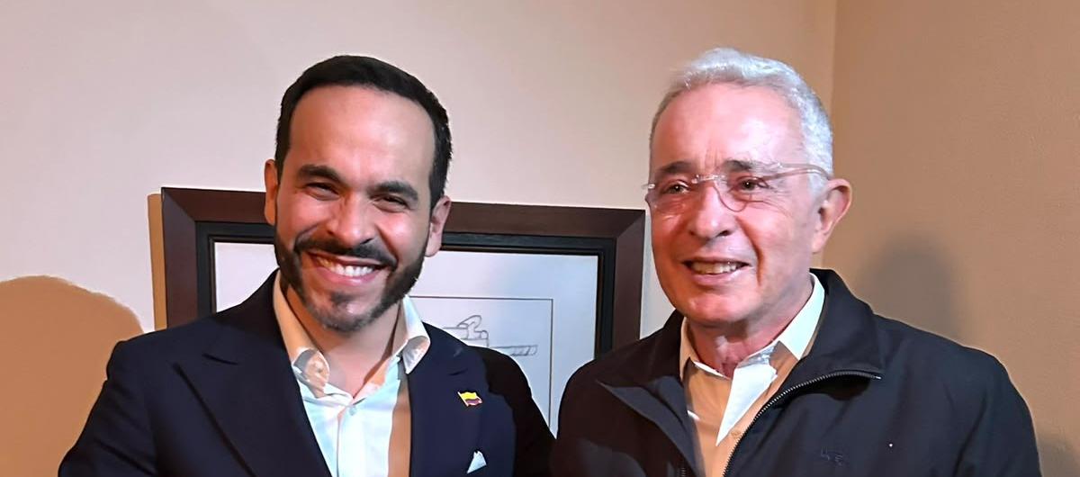 Abelardo De La Espriella y Álvaro Uribe.