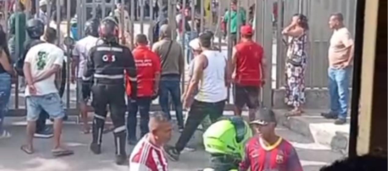Lugar donde se presentó la balacera en la tarde de este sábado. 