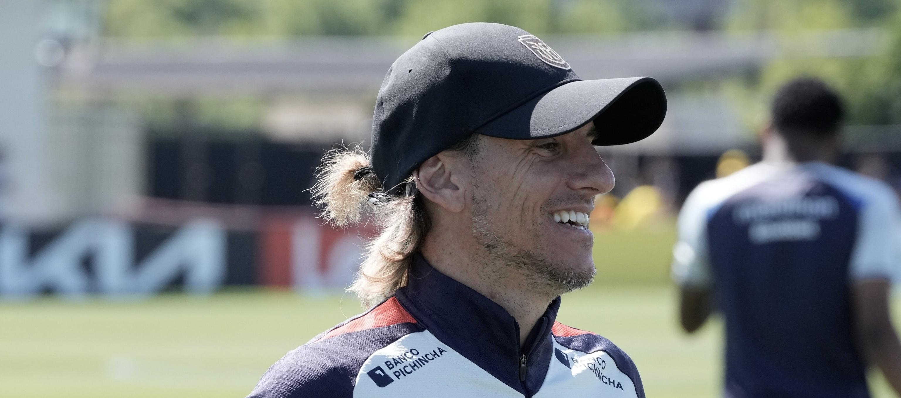 El seleccionador de Ecuador, Sebastián Beccacece.