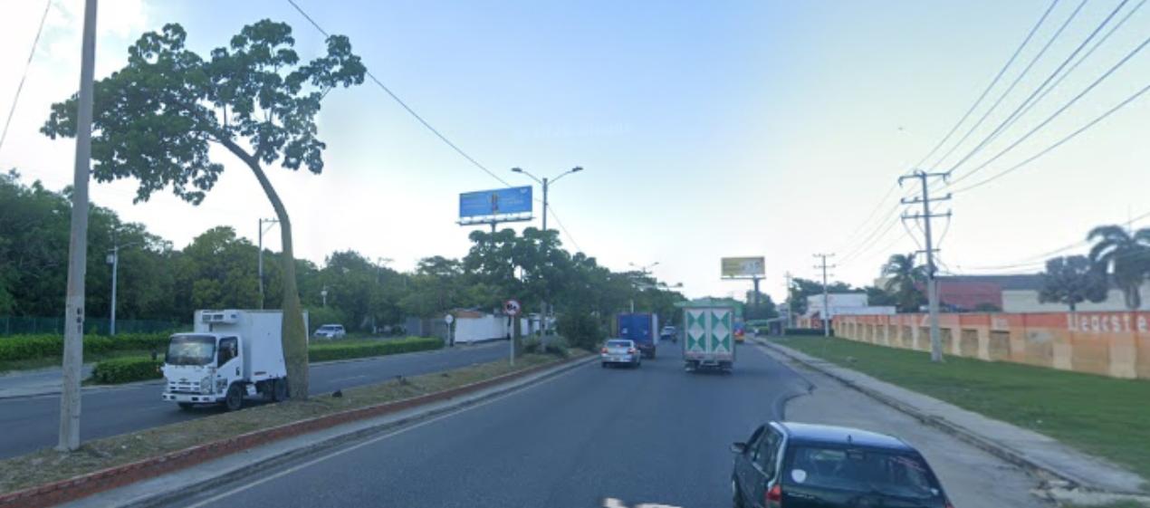Calle 30, sector donde ocurrió el accidente de tránsito. 