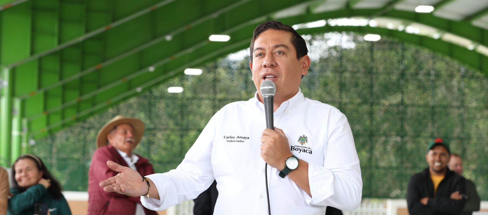 Carlos Amaya Rodríguez, gobernador de Boyacá.
