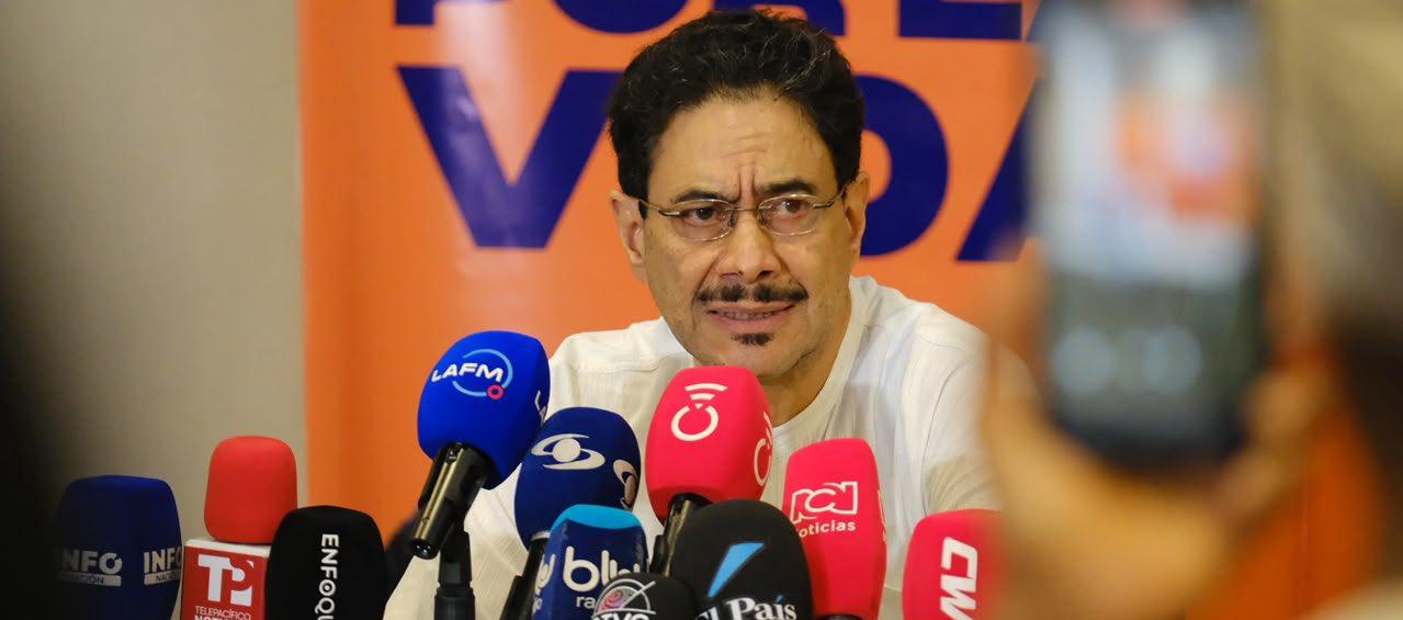 El candidato presidencial Iván Cepeda.