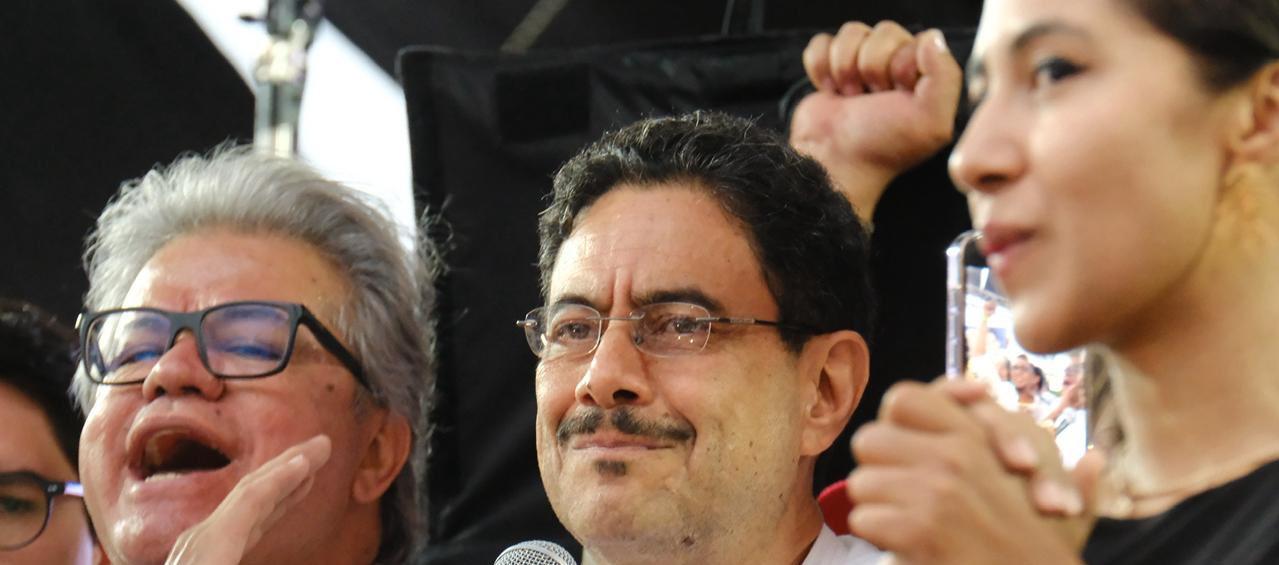 El candidato presidencial Iván Cepeda.