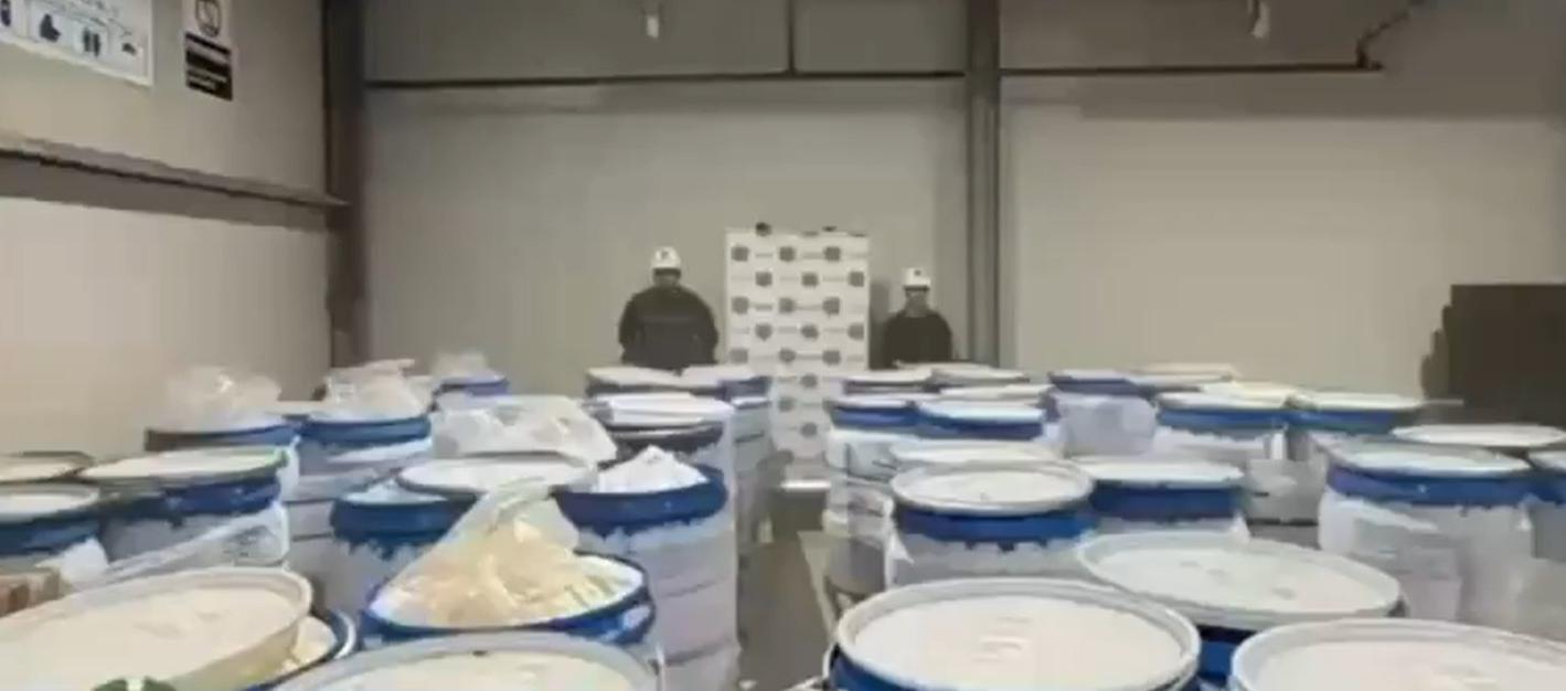 Cocaína incautada en Cartagena.