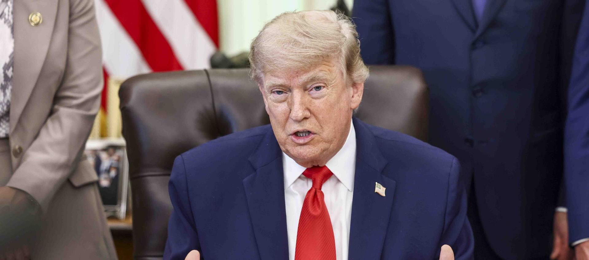 Donald Trump, presidente de los Estados Unidos.