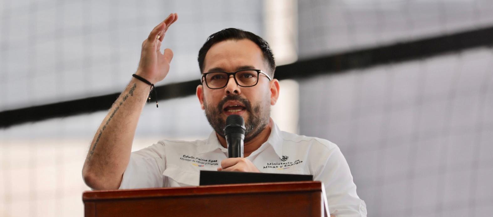 Edwin Palma, ministro de Minas y Energía.