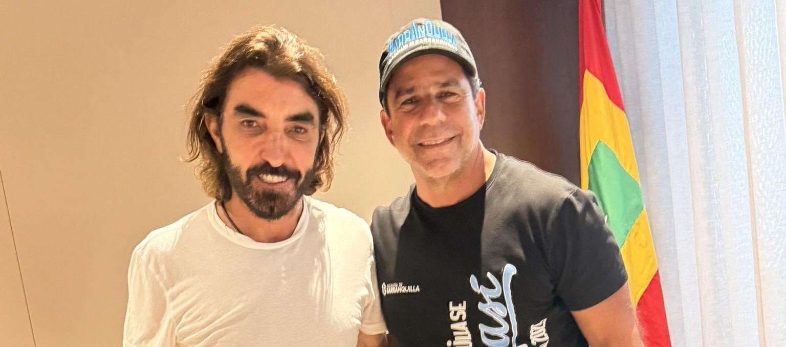 El CEO de Air Europa, Javier Hidalgo, y el alcalde Alejandro Char.