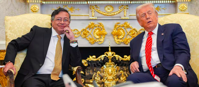 El Presidente Gustavo Petro y Donald Trump.
