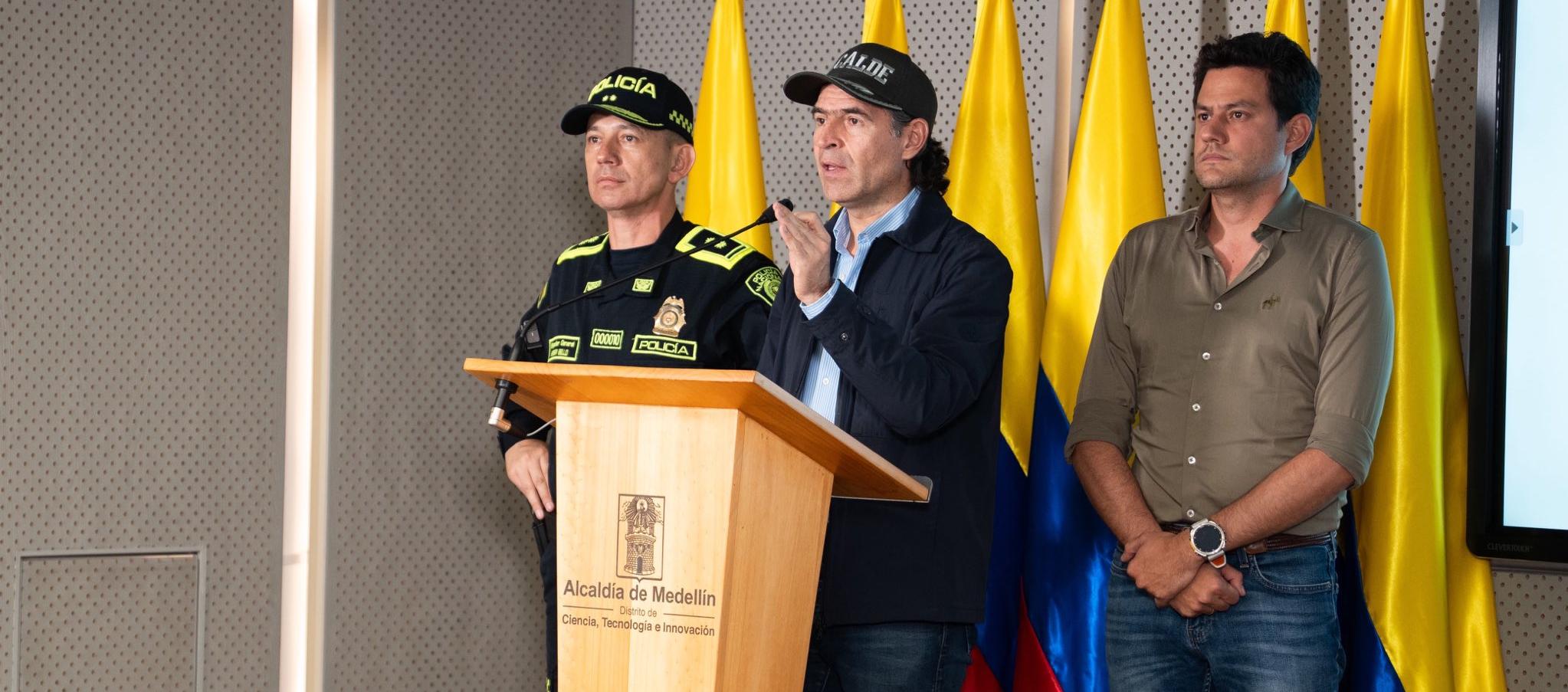 El Alcalde de Medellín, Federico Gutiérrez.