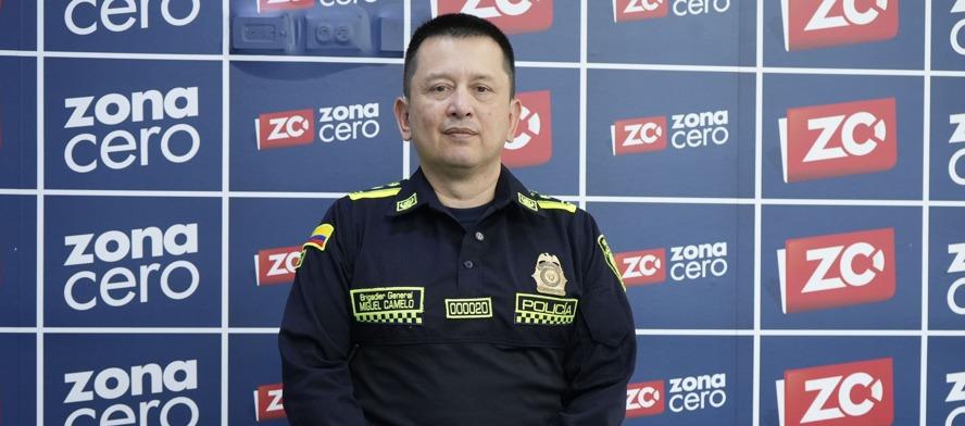 General Miguel Camelo, Comandante de la Policía Metropolitana de Barranquilla. 