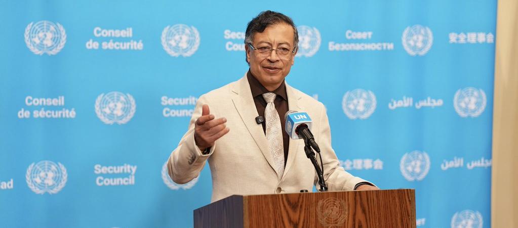 Gustavo Petro, en las Naciones Unidas.