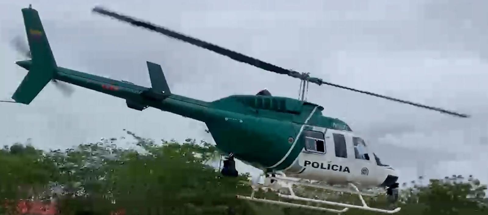 Halcón de la Policía Metropolitana de Barranquilla. 