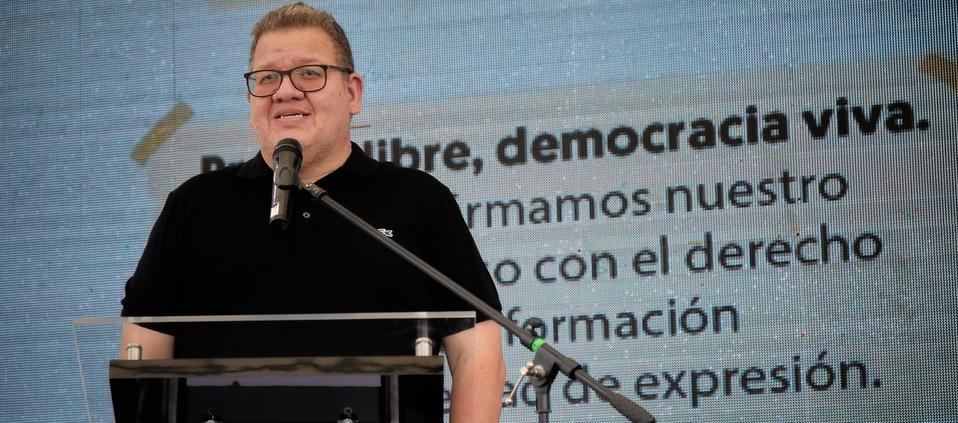 El periodista Cristian Herrera.
