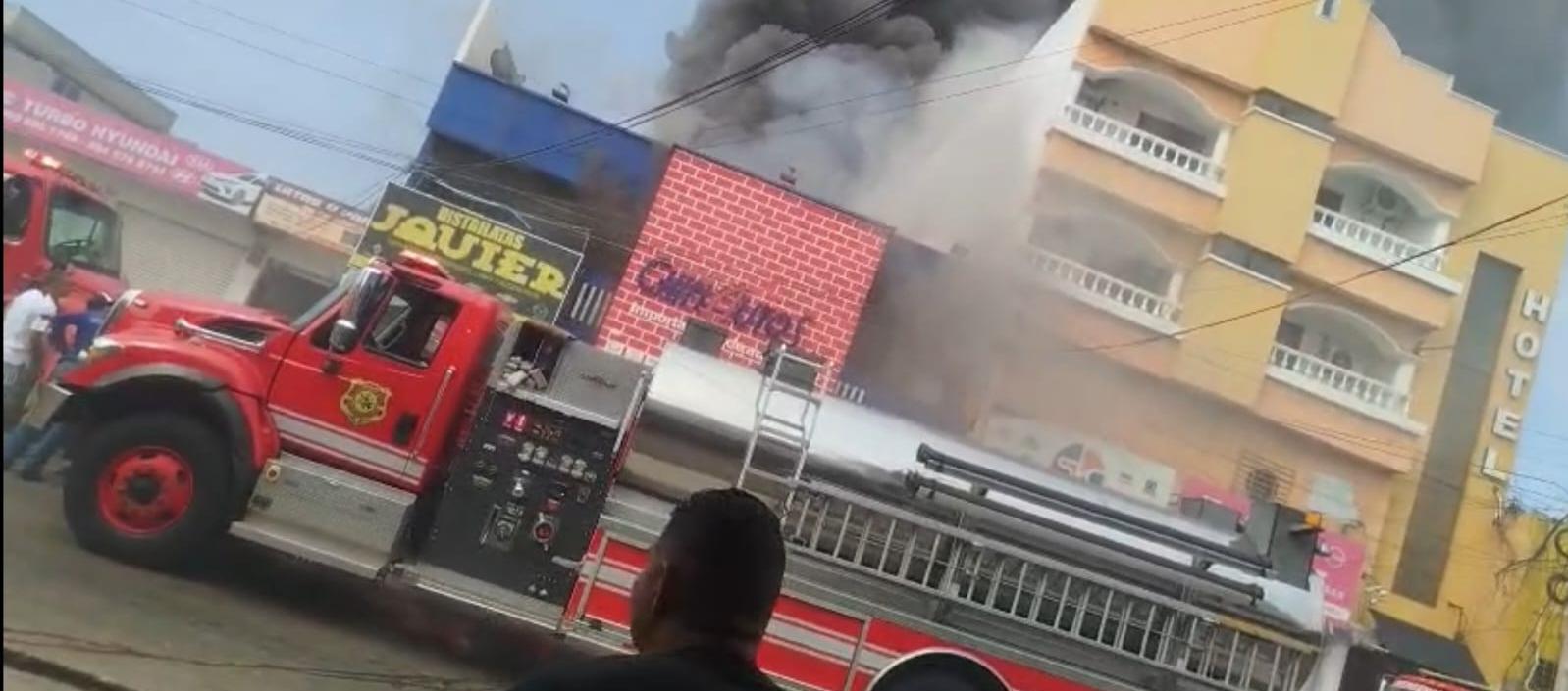 Incendio en el centro de Barranquilla.
