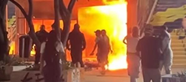 Imagen del incendio.