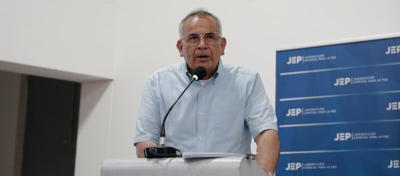 Teniente coronel retirado del Ejército, Germán León Durán.