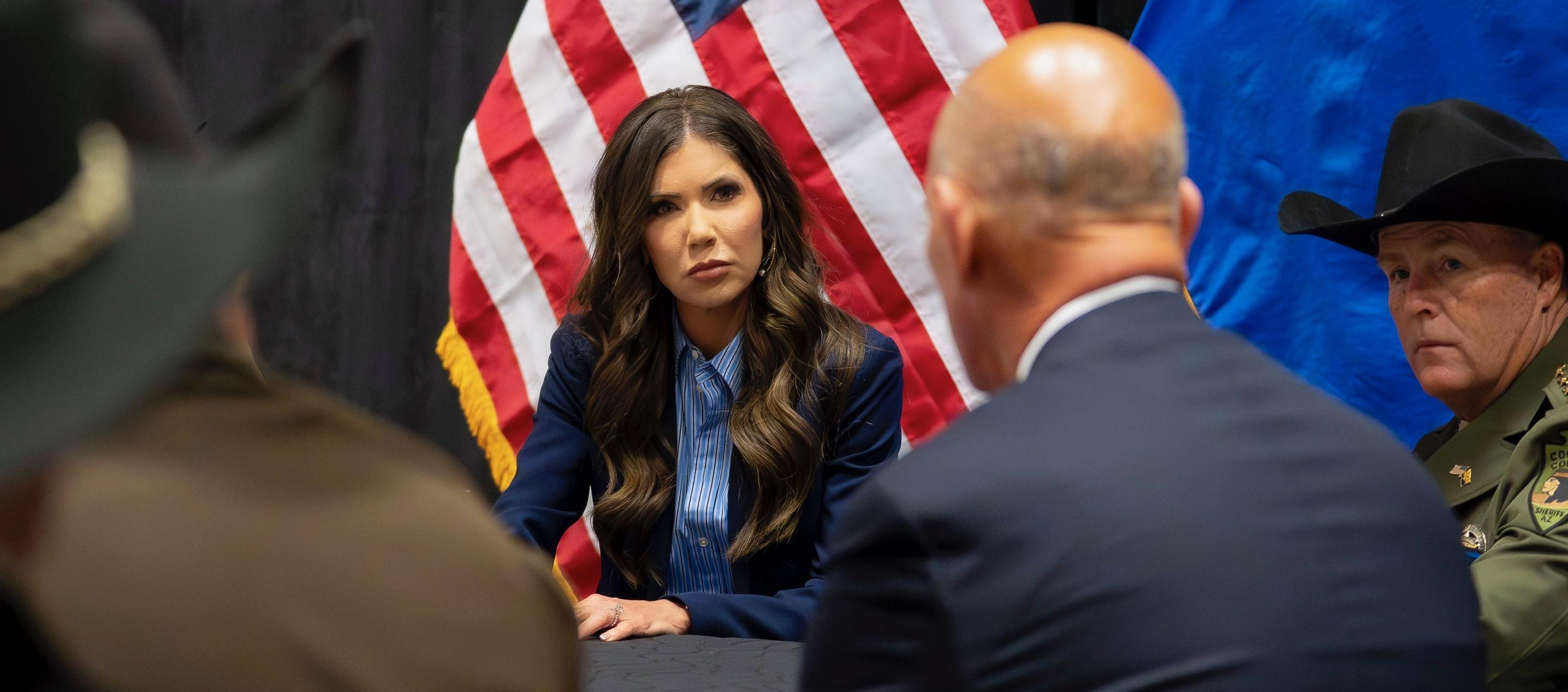 Kristi Noem, enviada especial de Estados Unidos para el Escudo de las Américas.