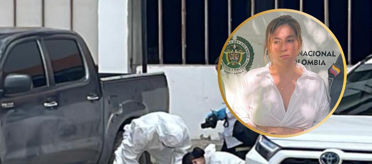 Lugar de los hechos y Mayra Alejandra Vera Duarte, alias 'La mona'.