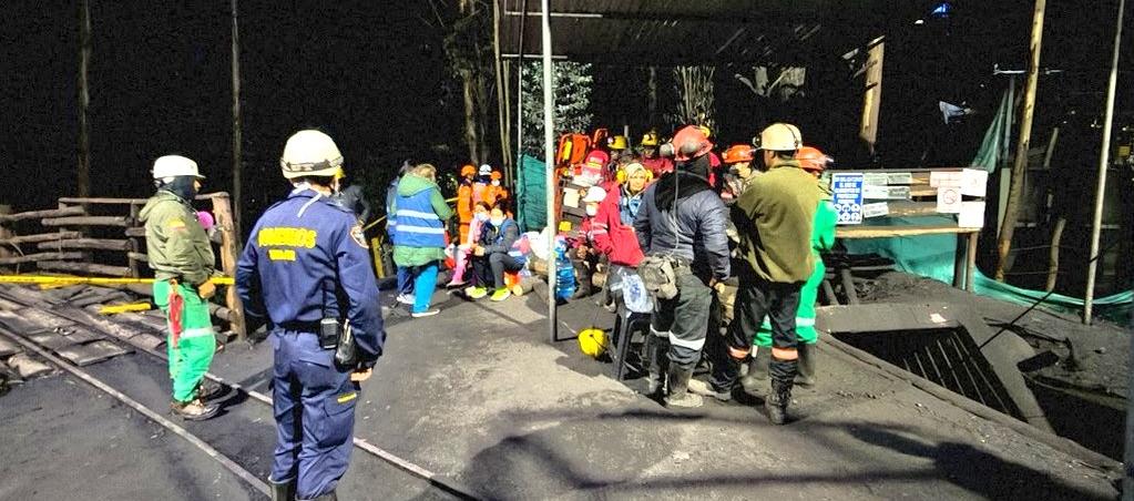 Labores de búsqueda en la mina.