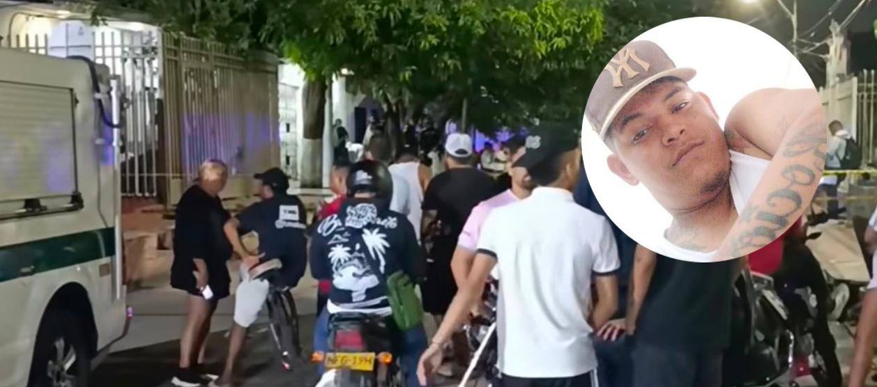 Lugar de los hechos y la víctima mortal Larry Luis Cantillo Rodríguez.