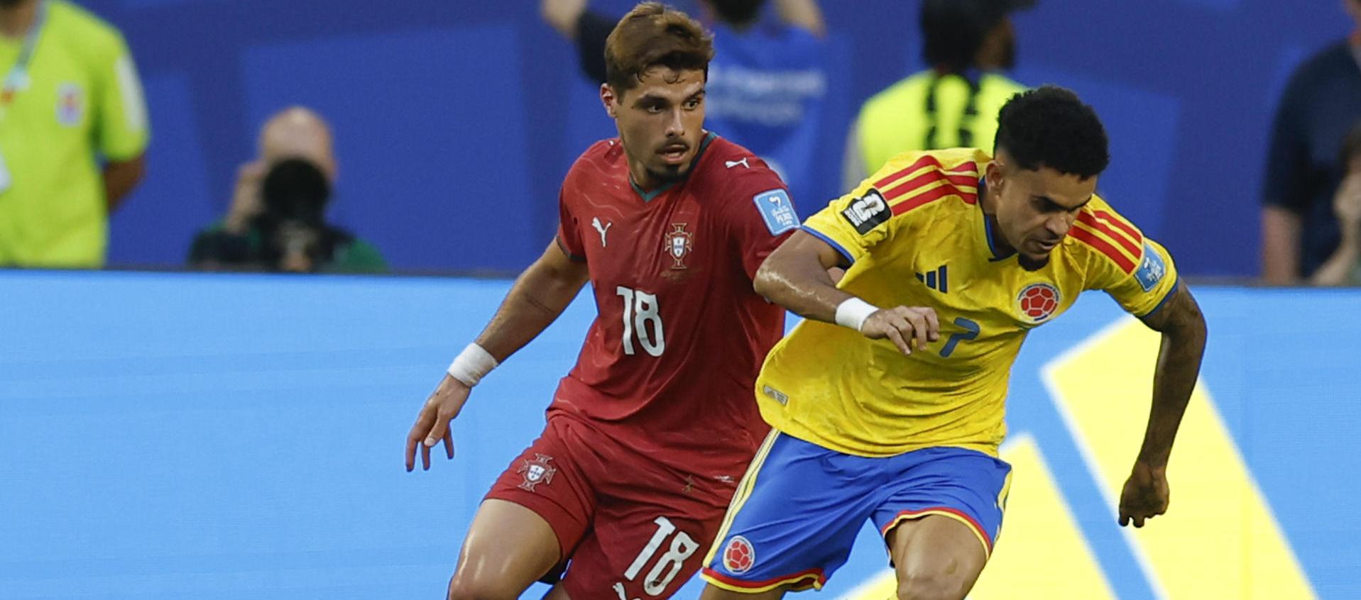 Luis Díaz ante la marca portuguesa.