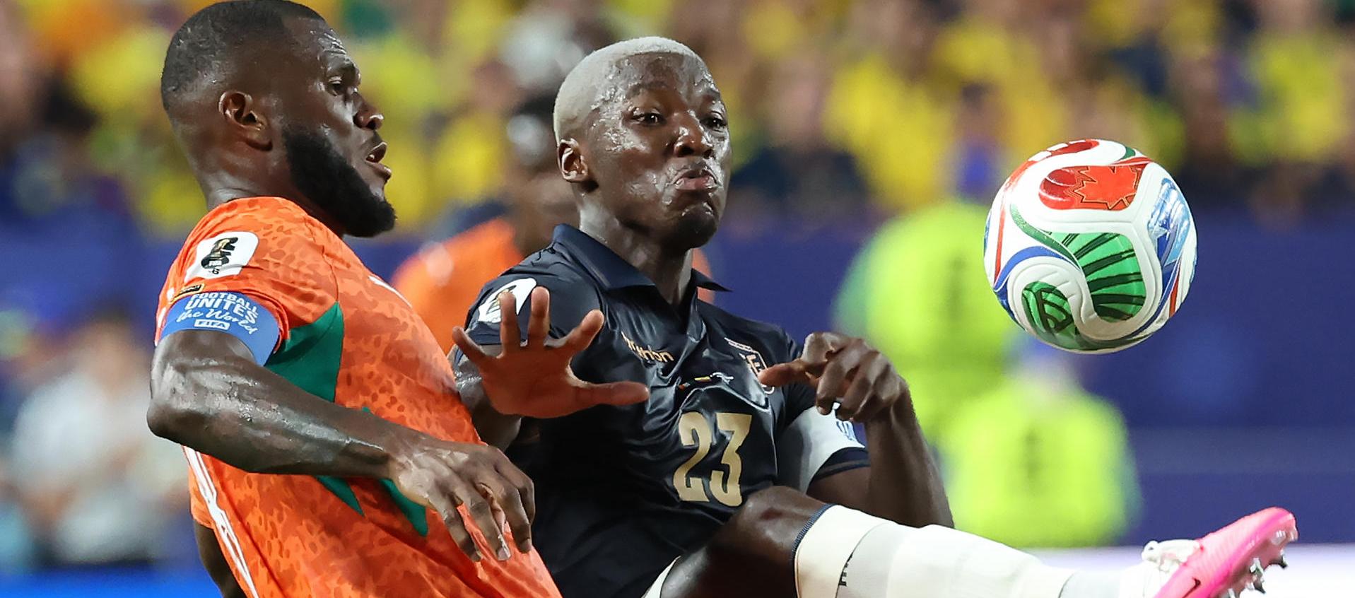 Moisés Caicedo, volante de la selección ecuatoriana.