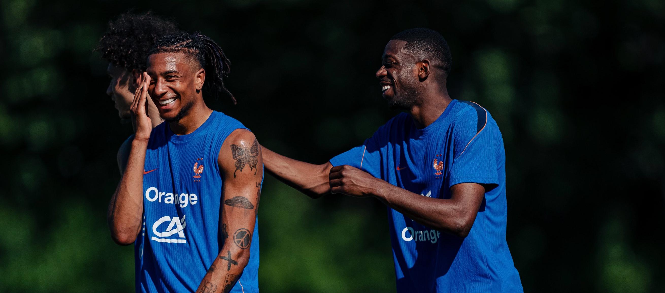 Michael Olise y Ousmane Dembélé.
