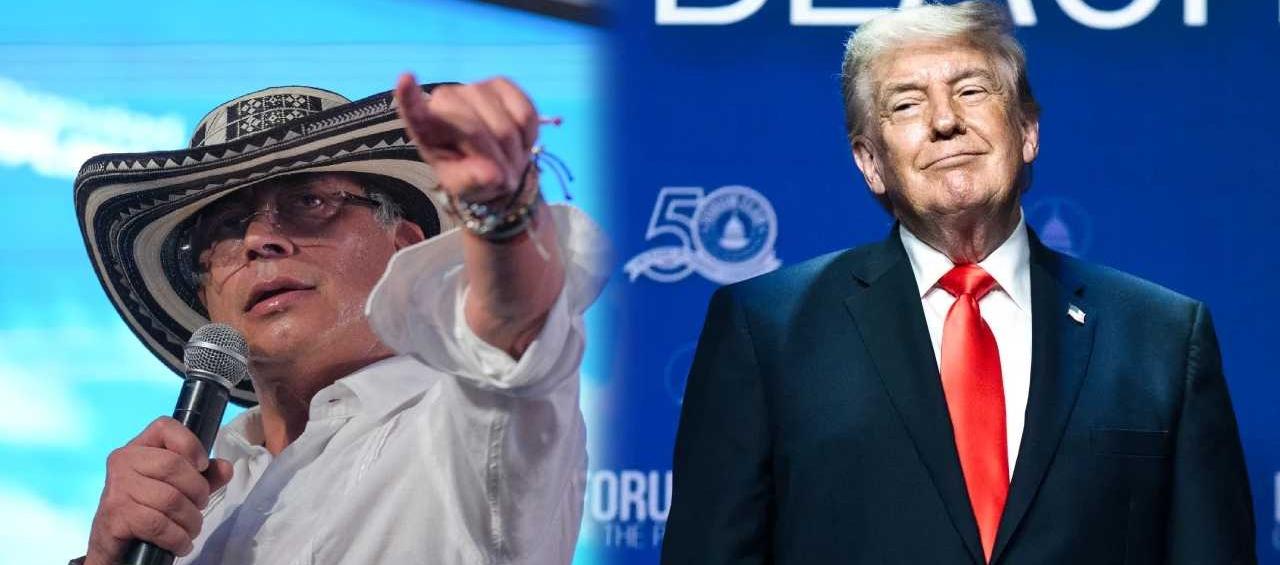 Gustavo Petro y Donald Trump, presidentes de Colombia y Estados Unidos. 