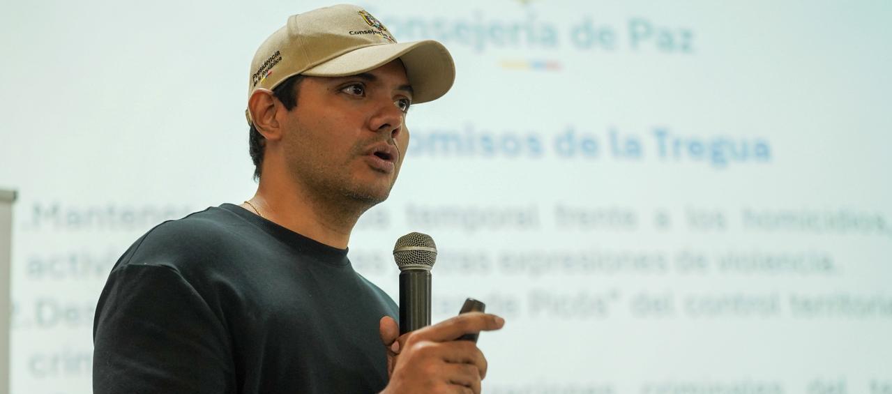 Camilo Pineda, delegado del Gobierno Nacional para el Espacio de Conversación Sociojurídico de Barranquilla de la Consejería de Paz.